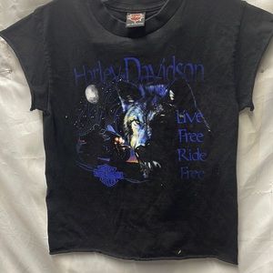 Harley Davidson Live Free Ride Free t shirt sz S